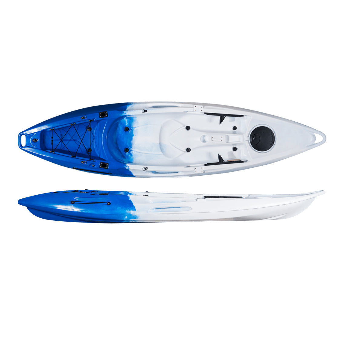 Kayak individual sentado en la parte superior de 10 pies