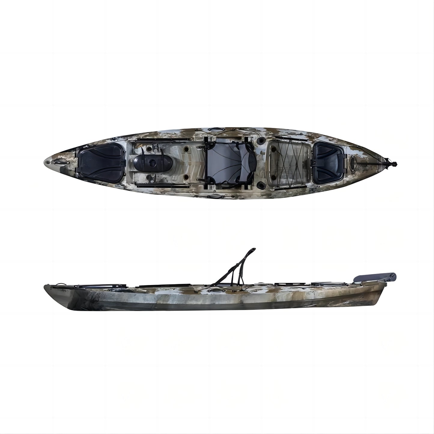 Asseyez-vous sur le dessus du kayak Angler 13 pieds